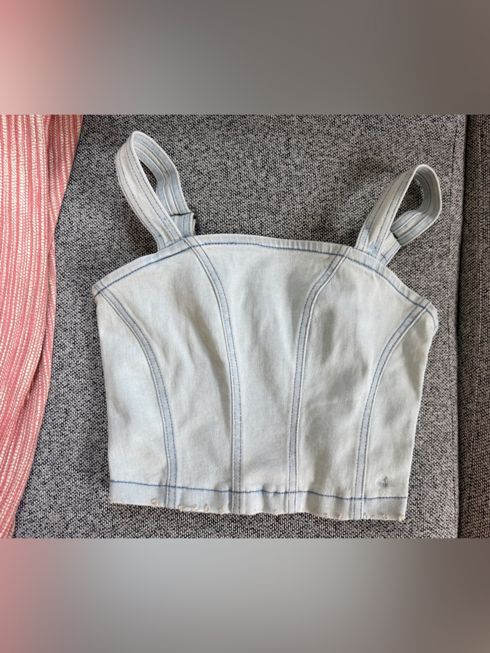 Women's Denim Crop Top